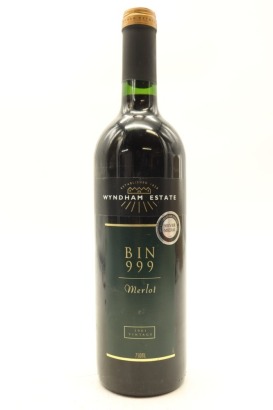 (1) 2001 George Wyndham Bin 999 Merlot, South Eastern Australia