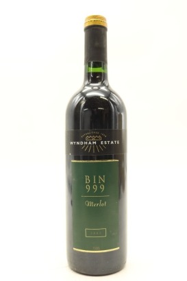 (1) 2002 George Wyndham Bin 999 Merlot, South Eastern Australia