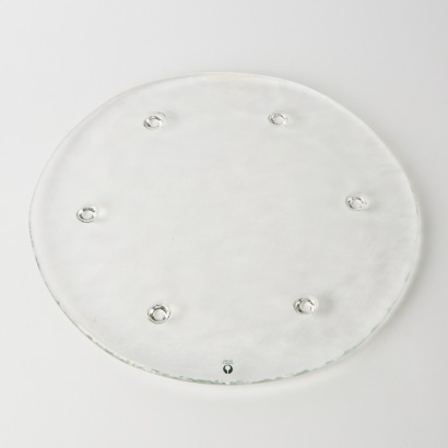 A Pukeberg Sweden Glass Serving Plate