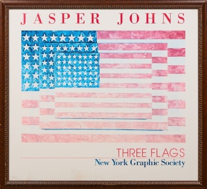A Jasper Johns Exhibition Print