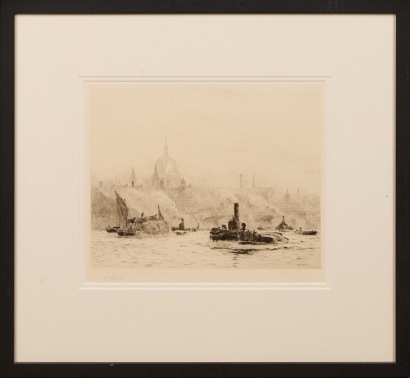 W Y WYLLIN Thames Scene