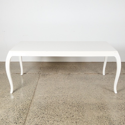 A Contemporary White Lacquer Table