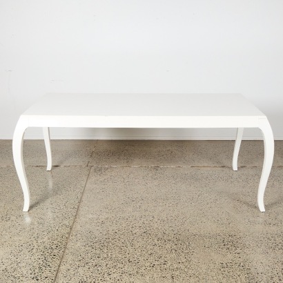 A Contemporary White Lacquer Table