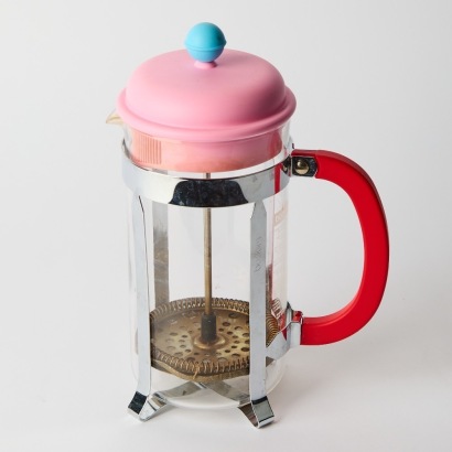 A Bodum Tri-Colour 70th Anniversary Plunger