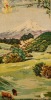 A Feltex Picture Rug of 'Mt. Egmont'
