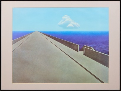 A Brent Wong Framed Reproduction Print of View of The Road