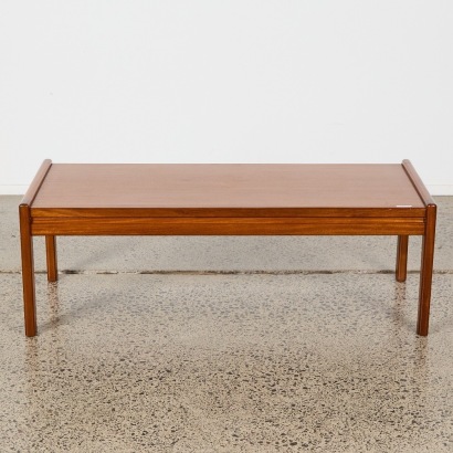 A Mid-Century Mahogany Coffee Table