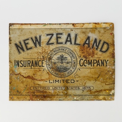 A Vintage New Zealand Insurance Company Sign