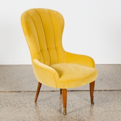 A Velvet Slipper Chair