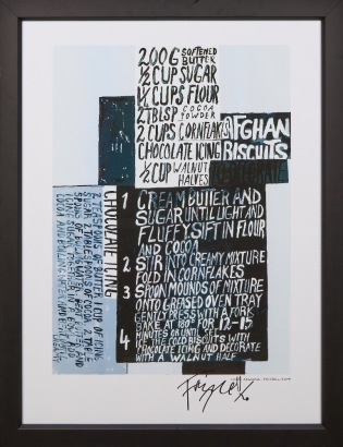 DICK FRIZZELL Lisas Afghans Signed Print