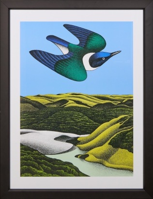 DON BINNEY Swoop of the Kotare (Print)