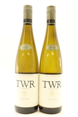 (2) 2022 TWR Te Whare Ra Single Vineyard 5182 Pinot Gris, Marlborough