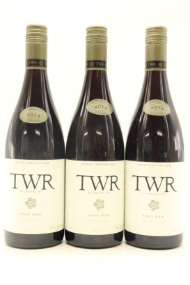 (3) 2014 TWR Te Whare Ra Single Vineyard 5182 Single Vineyard Pinot Noir, Marlborough