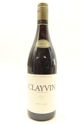 (1) 2016 TWR Te Whare Ra Clayvin Vineyard Pinot Noir, Marlborough