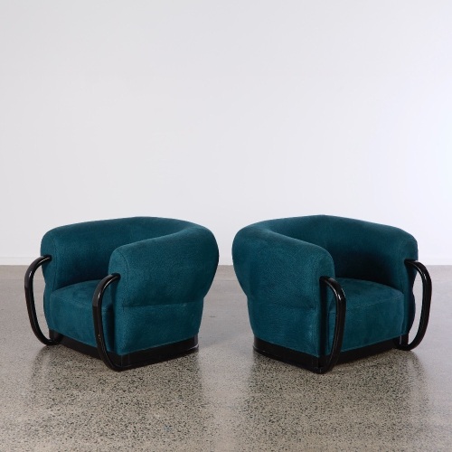 A Pair of Czech Art Deco Chairs c.1930s