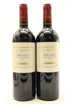 (2) 2020 Te Mata Estate 'Awatea' Cabernets - Merlot, Hawke's Bay