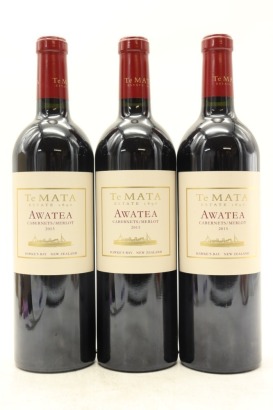 (3) 2015 Te Mata Estate 'Awatea' Cabernets - Merlot, Hawke's Bay