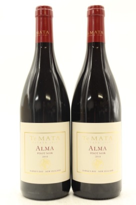 (2) 2018 Te Mata Estate Alma Pinot Noir, Hawke's Bay