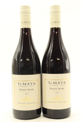 (2) 2018 Te Mata Estate Pinot Noir, Hawke's Bay