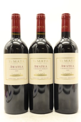 (3) 2020 Te Mata Estate 'Awatea' Cabernets - Merlot, Hawke's Bay