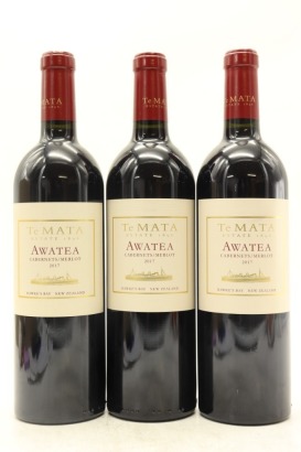 (3) 2017 Te Mata Estate 'Awatea' Cabernets - Merlot, Hawke's Bay