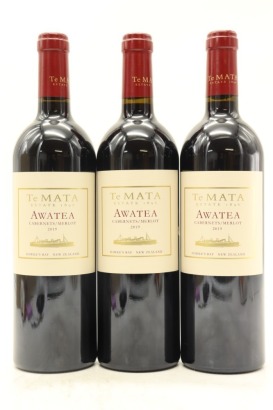 (3) 2019 Te Mata Estate 'Awatea' Cabernets - Merlot, Hawke's Bay