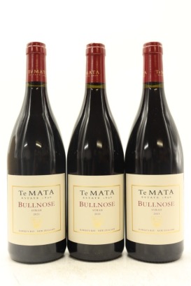 (3) 2021 Te Mata Estate Bullnose Syrah, Hawke's Bay