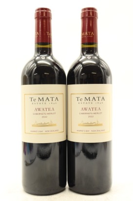 (2) 2022 Te Mata Estate 'Awatea' Cabernets - Merlot, Hawke's Bay