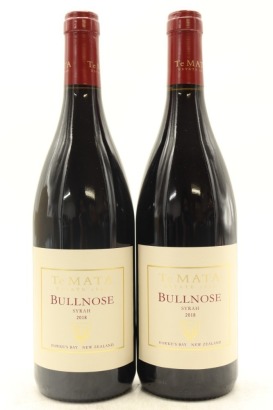 (2) 2018 Te Mata Estate Bullnose Syrah, Hawke's Bay