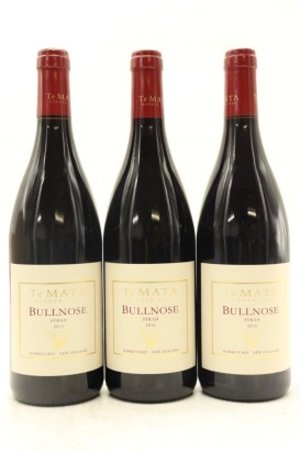 (3) 2016 Te Mata Estate Bullnose Syrah, Hawke's Bay
