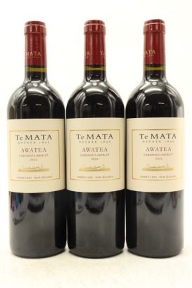 (3) 2022 Te Mata Estate 'Awatea' Cabernets - Merlot, Hawke's Bay