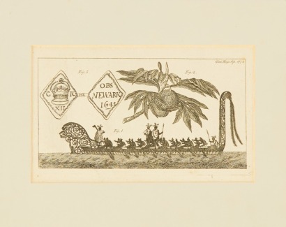 A War Canoe of New Zealand by Sydney Parkinson (1773)