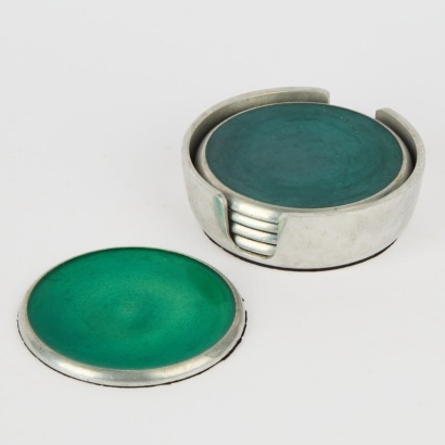 A Set of Pewter Cup Holders