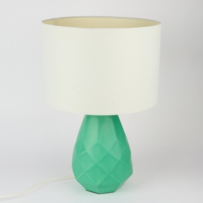 A Modern Table Lamp with Green Base