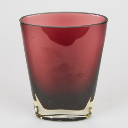 A Vintage Ruby Red Vase