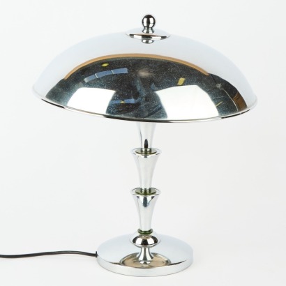An Art Deco Chrome Desk Lamp