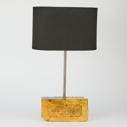 An Avondale Brick Pottery Lamp