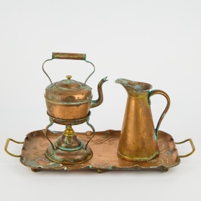 A Collection of Four Copper Items