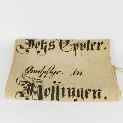 A German Linen Grain Sack - Dated 1899