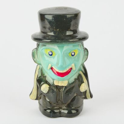 A Vintage Novelty Hand-Painted Vampire Money Box