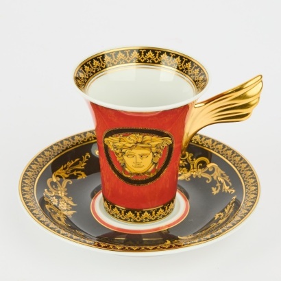 A Versace Demi Tasse Cup and Saucer with Original Box