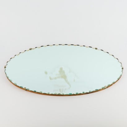 A 1957 Rugby-Themed Commemorative Mirror
