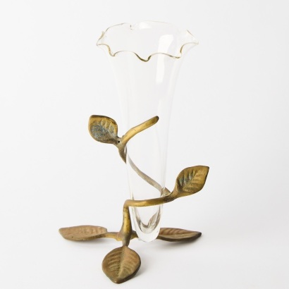 An Art Deco Bronze Vine Vase