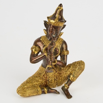 A Vintage Bronze Krishna Figure