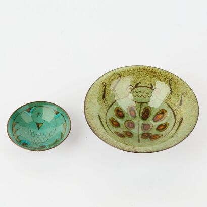 A New Zealand Studio Pottery Bowl and A Small Dish