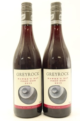 (2) 2015 Greyrock Pinot Noir, Hawke's Bay