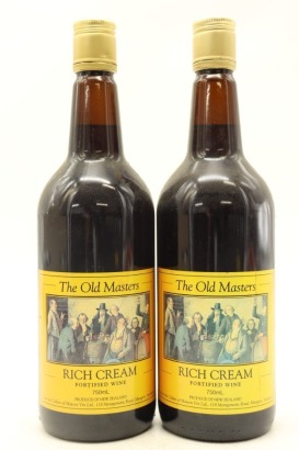 (2) The Old Masters Rich Cream Fortified Wine, New Zealand