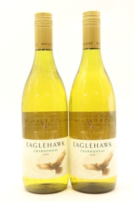 (2) 2016 Wolf Blass Eaglehawk Chardonnay, South Australia