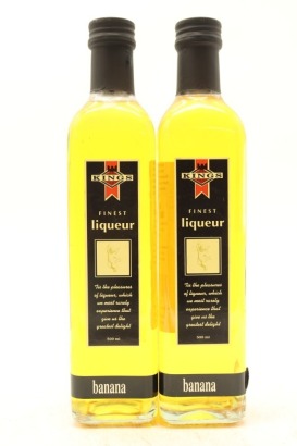 (2) Kings Banana Finest Liqueur, New Zealand, 500ml, 21% ABV