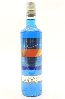 (1) Everglades Blue Curacao Liqueur, New Zealand, 13.9% ABV